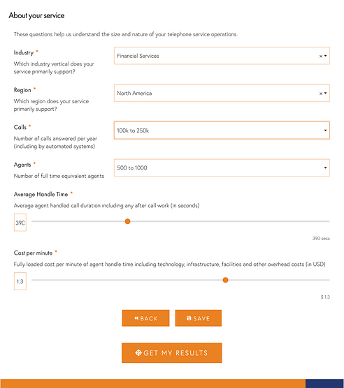 About Your Service Questions Screenshot